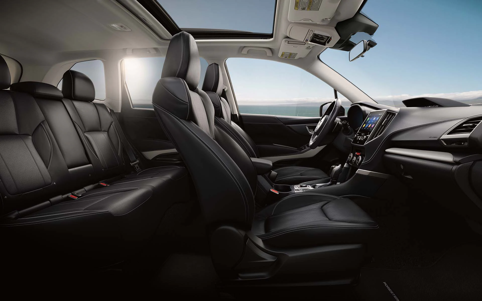 2022 Subaru Forester with Black Cloth interior.