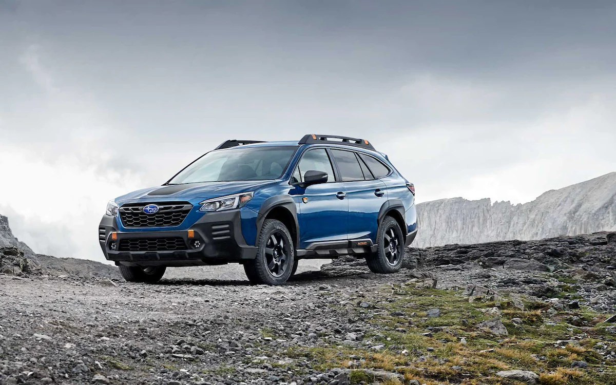 2022 Subaru Outback on rugged terrain.